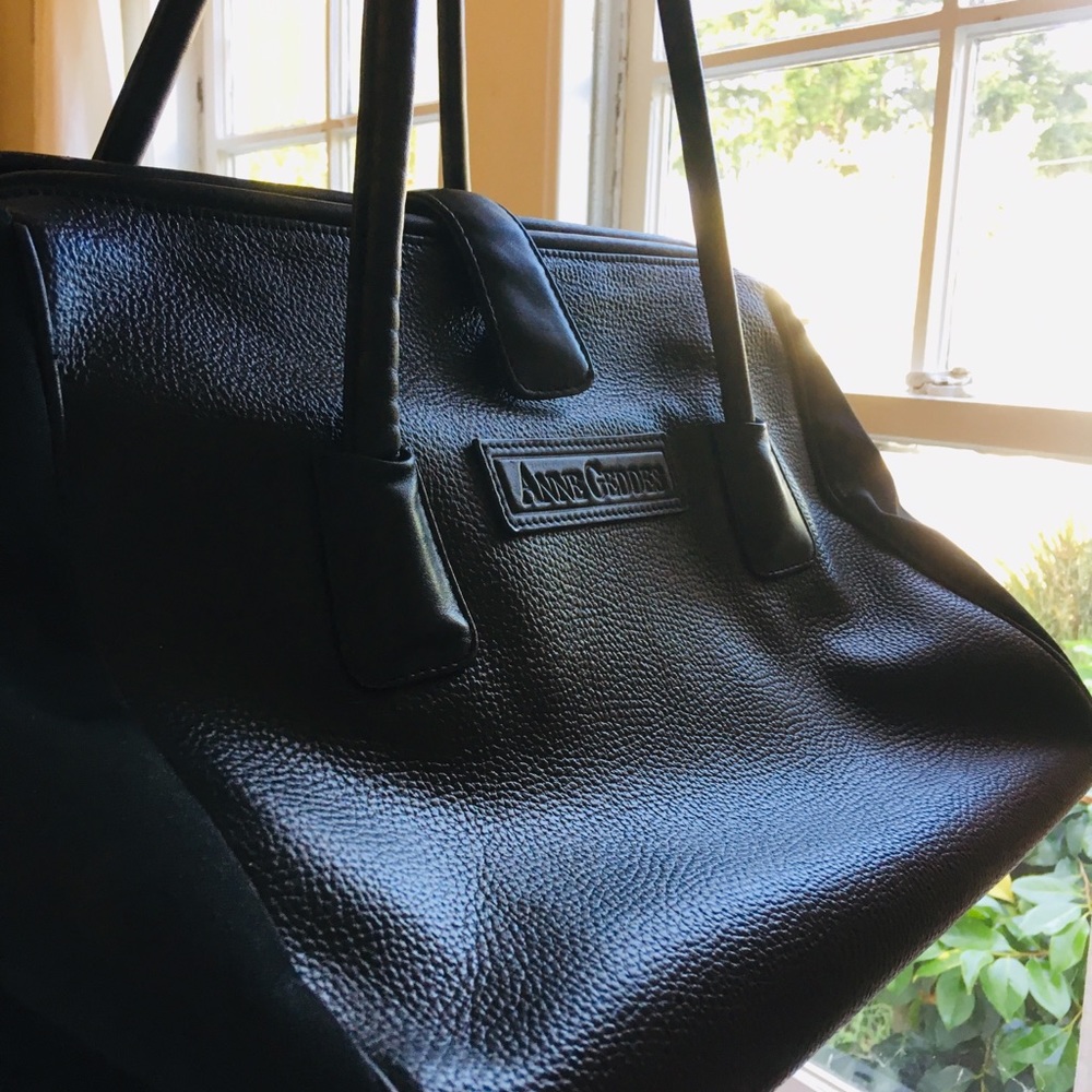 Anne Geddes Leather diaper bag